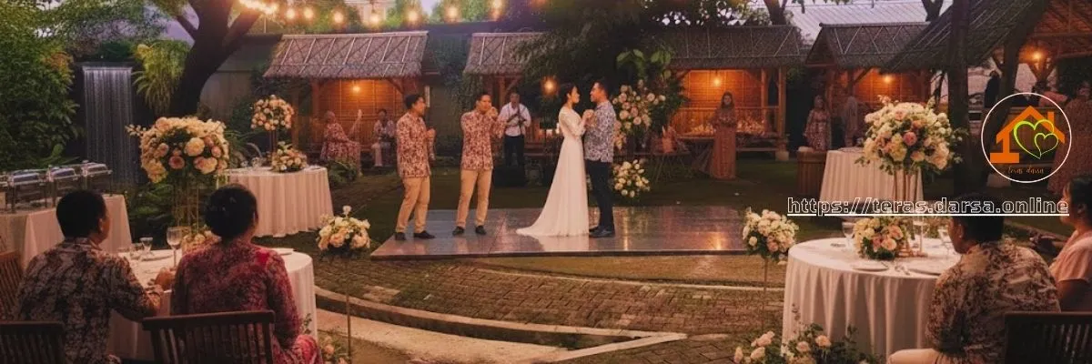 Semi outdoor wedding venue Teras Darsa Kalideres Jakarta Barat